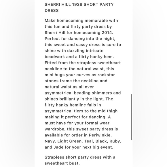 Sherri Hill Short Party Dress - Picture 14 of 16